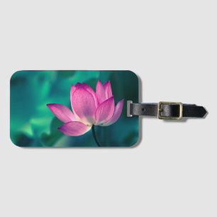 Étiquette À Bagage Fleur de nénuphar de Lotus
