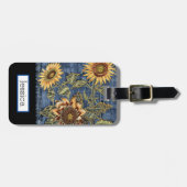 Étiquette À Bagage Fleur de soleil Denim Jeans (Devant horizontal)
