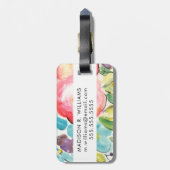 Étiquette À Bagage Fleur délice II (Dos Vertical)