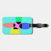 Étiquette À Bagage Fleur futuriste (Dos horizontal)