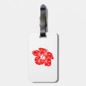 Étiquette À Bagage Fleur hibiscus Hawaï classique (Dos Vertical)