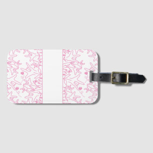 Étiquette À Bagage Fleur ILY - Nom personnalisé ASL Design