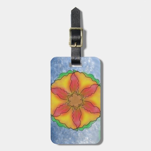 Étiquette À Bagage Fleur impeccable (Devant Vertical)