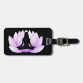 Étiquette À Bagage Fleur Lotus (Devant horizontal)