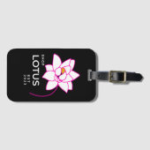 Étiquette À Bagage Fleur LOTUS (Devant Horizontal)