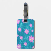 Étiquette À Bagage Fleur Lotus (Dos Vertical)