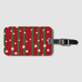 Étiquette À Bagage Fleur mignonne de marguerite Joyeuse fête de Noël (Devant Horizontal)