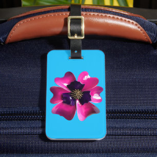 Étiquette À Bagage Fleur MOD de Pansy Blossom de l'orchidée violette