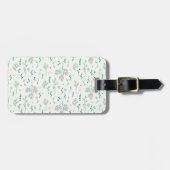 Étiquette À Bagage Fleur Motif Printemps Floral (Devant horizontal)