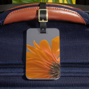 Étiquette À Bagage Fleur orange Gerber Daisy