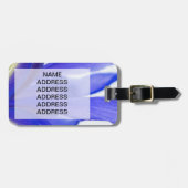 Étiquette À Bagage Fleur pourpre d'iris (Devant horizontal)