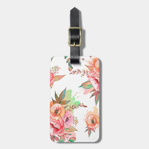 Étiquette À Bagage fleur printanière