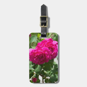 Étiquette À Bagage Fleur rose