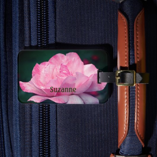 Étiquette À Bagage Fleur rose céleste personnalisée (Insitu Rectoal 4)