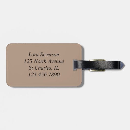 Étiquette À Bagage Fleur rose Gerber Daisy (Dos horizontal)