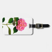 Étiquette À Bagage Fleur rose rose rose Hydrangea (Devant horizontal)