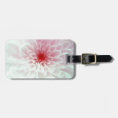 Étiquette À Bagage Fleur rouge-rose et blanche mignonne (Devant horizontal)
