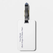 ÉTIQUETTE À BAGAGE FLEUR SAUVAGE (Dos Vertical)