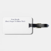 ÉTIQUETTE À BAGAGE FLEUR SAUVAGE (Dos horizontal)