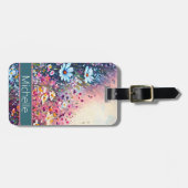 Étiquette À Bagage Fleur sauvage (Devant horizontal)