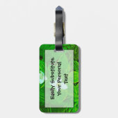 Étiquette À Bagage Fleur sauvage blanc Bunchberry Abstrait (Dos Vertical)