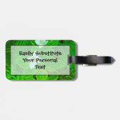 Étiquette À Bagage Fleur sauvage blanc Bunchberry Abstrait (Dos horizontal)