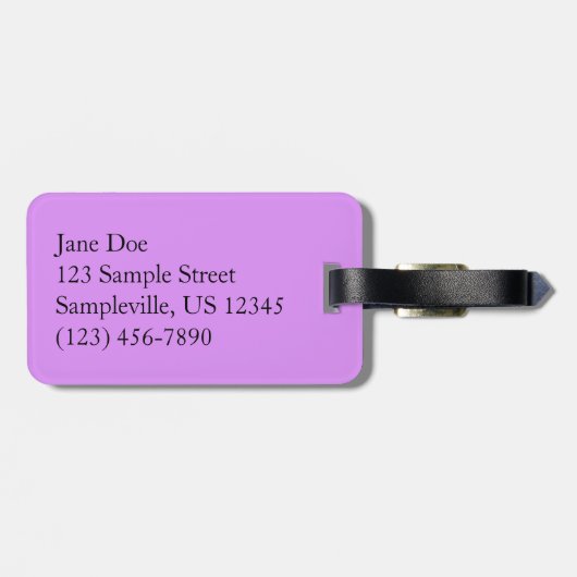 Étiquette À Bagage Fleur sauvage Daisy et Fireweed (Dos horizontal)