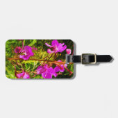 Étiquette À Bagage Fleur sauvage de l'Alaska de l'algue violette Abs (Devant horizontal)