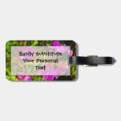 Étiquette À Bagage Fleur sauvage de l'Alaska de l'algue violette Abs (Dos horizontal)