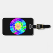 Étiquette À Bagage Fleur soleil (Devant horizontal)