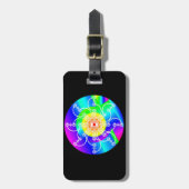 Étiquette À Bagage Fleur soleil (Devant Vertical)