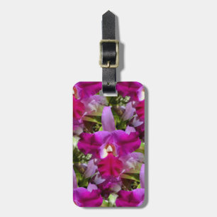 Étiquette À Bagage Fleur tropicale d'orchidée de Cattleya