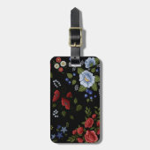 Étiquette À Bagage Fleurs (Devant Vertical)