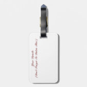 ÉTIQUETTE À BAGAGE FLEURS (Dos Vertical)