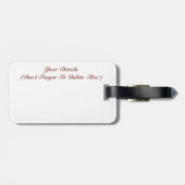 ÉTIQUETTE À BAGAGE FLEURS (Dos horizontal)