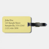 Étiquette À Bagage Fleurs à puces de sorcière (Dos horizontal)