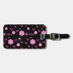 Étiquette À Bagage Fleurs Aimer Valentine Motif