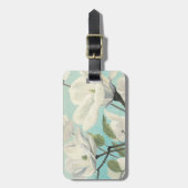 Étiquette À Bagage Fleurs blanches des sud (Devant Vertical)