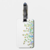 Étiquette À Bagage Fleurs Chamomilles Herbes Miel Bee (Dos Vertical)