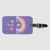 Étiquette À Bagage Fleurs Cloud Arc-en-ciel (Devant Horizontal)