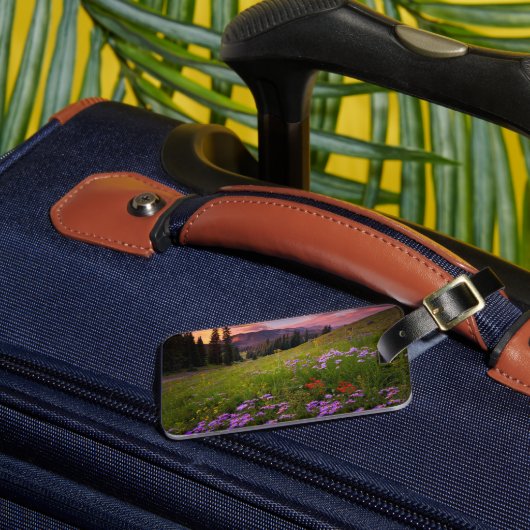 Étiquette À Bagage Fleurs | Colorado Fleur sauvage violet (Insitu Rectoal 3)