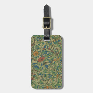 Étiquette À Bagage Fleurs contre le motif de camouflage de feuille