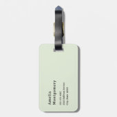 Étiquette À Bagage Fleurs dans un pot Cozy Shabby Mignon (Dos Vertical)