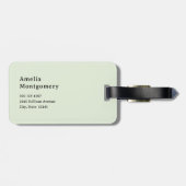 Étiquette À Bagage Fleurs dans un pot Cozy Shabby Mignon (Dos horizontal)