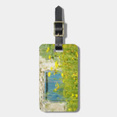 Étiquette À Bagage Fleurs d'aquarelle jaune (Devant Vertical)