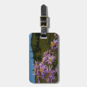Étiquette À Bagage Fleurs d'aster violet au Mont Rainier (Devant Vertical)