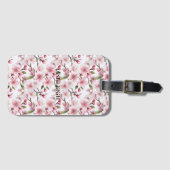 Étiquette À Bagage Fleurs de cerisier roses magnifiques (Devant Horizontal)