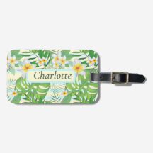 Fleurs de l'île et Feuilles Monstera Personnalisé