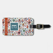 Étiquette À Bagage Fleurs de marguerite blanche customisée (Devant horizontal)