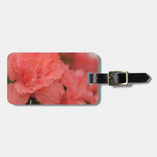 Étiquette À Bagage fleurs de rhododendron rose